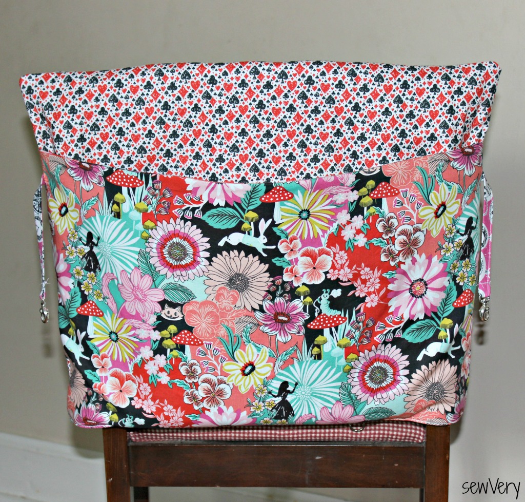 sewVery Wonderland Blog Hop Chair Pocket Tutorial