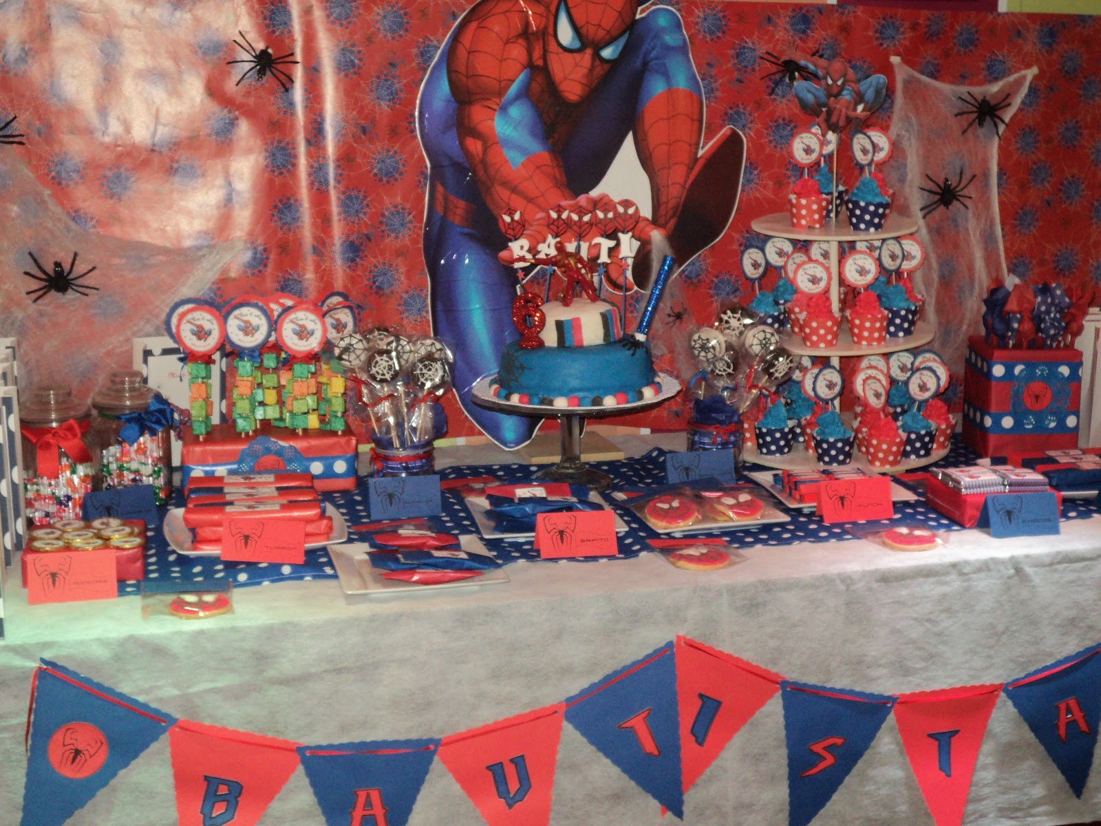 Fiestas y cumples temáticos: Candy Bar Spiderman