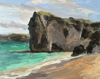 #106 ‘Skardsvik Beach, Iceland’ 8×10″