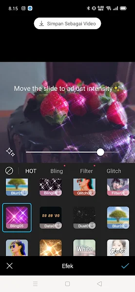 How to Edit 90s Glam Photos in Snow App Android 4