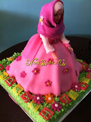 Labuan Cake - Barbie Cake with platform cake