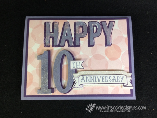 Happy Celebration, Number of Years, Large Number Framelits, Stampin'Up!, Frenchie Stamps,