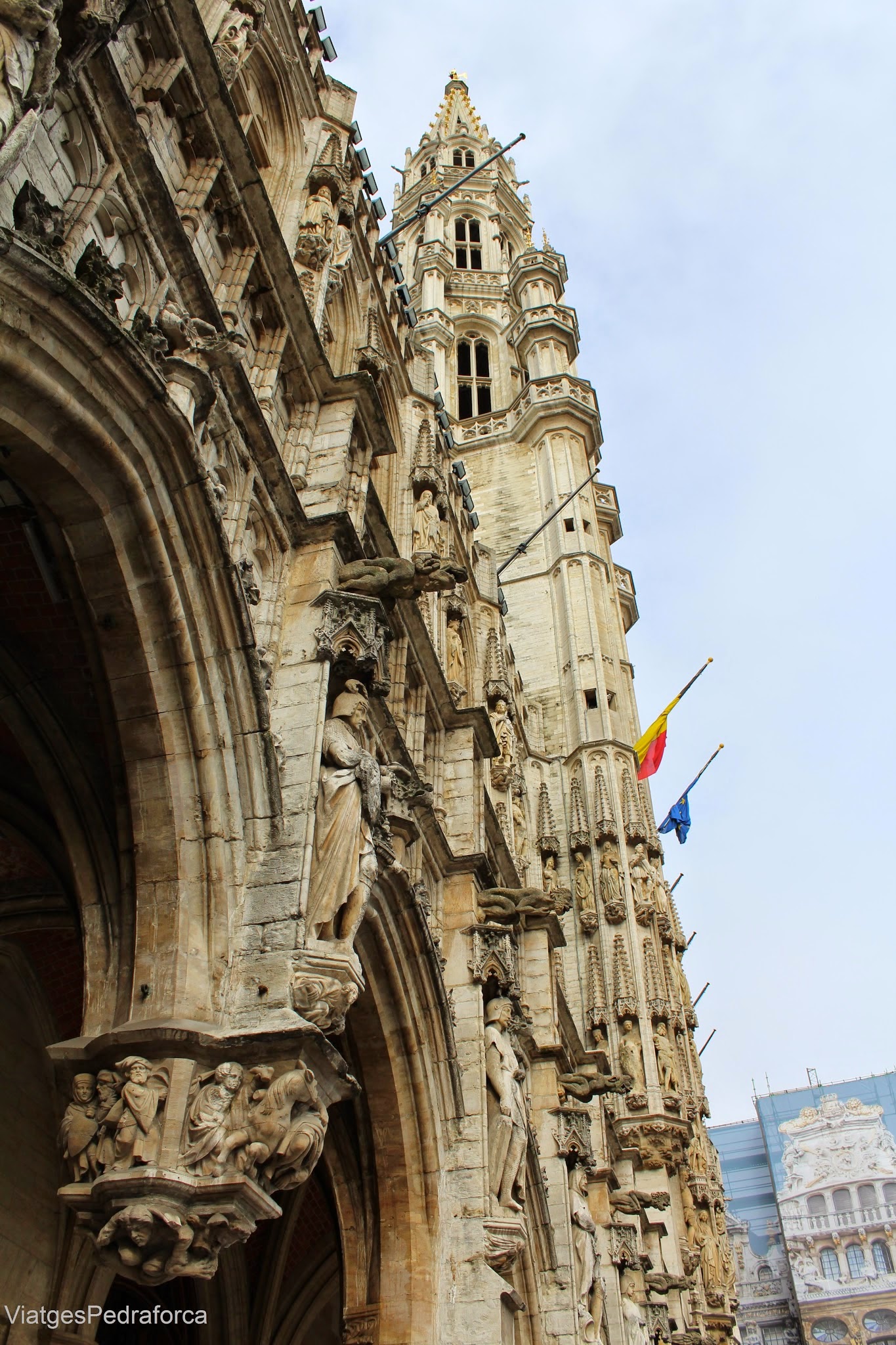 Ajuntament gotic de Brussel.les Grand Place Belgica