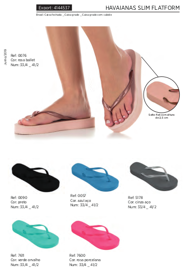 havaianas femininas com tiras no calcanhar