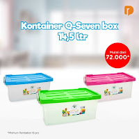 Dusdusan Kontainer Q Seven Box 14.5 Liter (Set of 18) ANDHIMIND