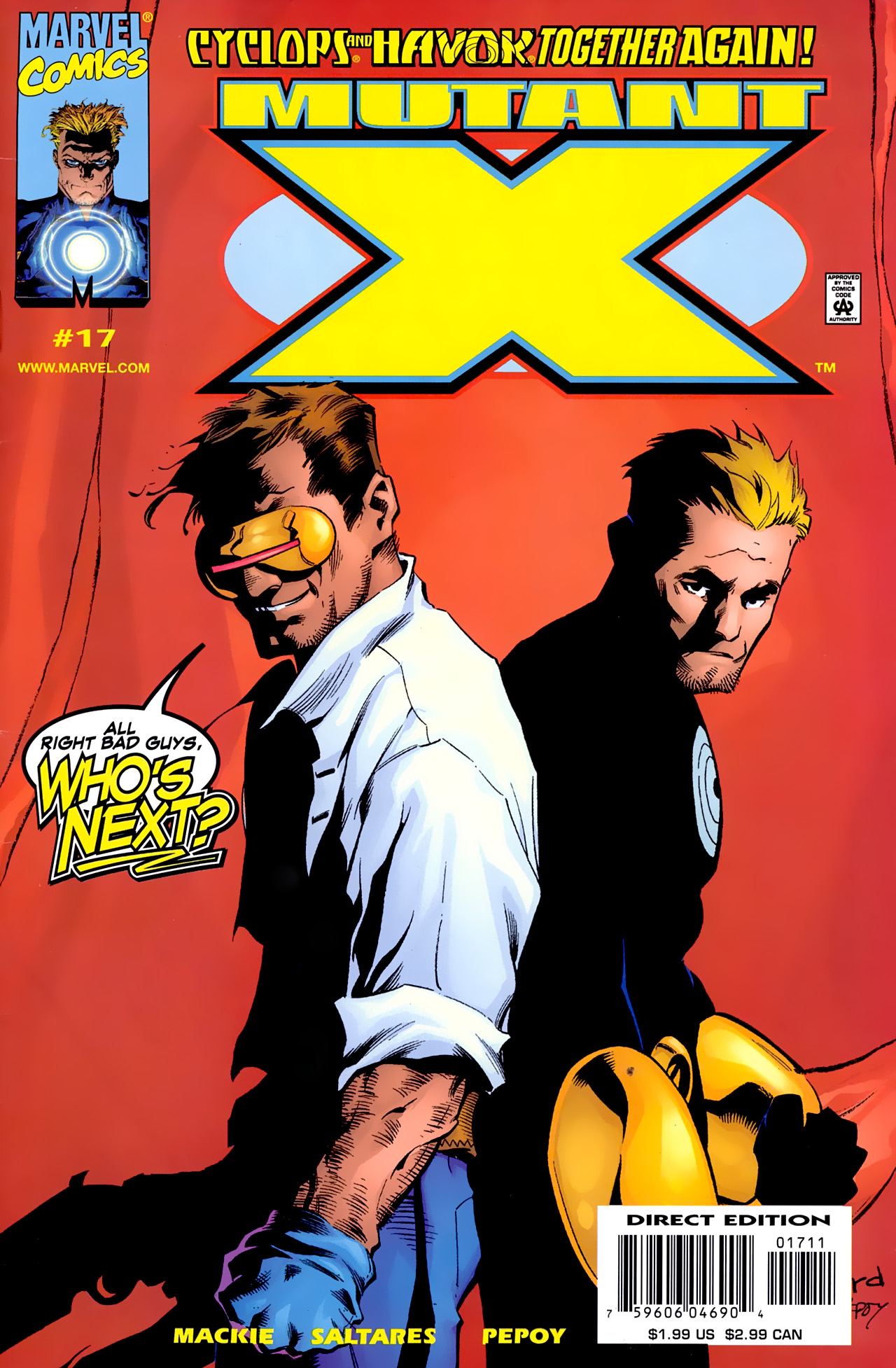 Read online Mutant X comic -  Issue #17 - 1