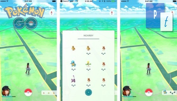 Cara Penggunaan Nearby Pokemon GO Saat Mencari Pokemon