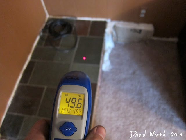 infrared thermometer, house heat loss, cold air