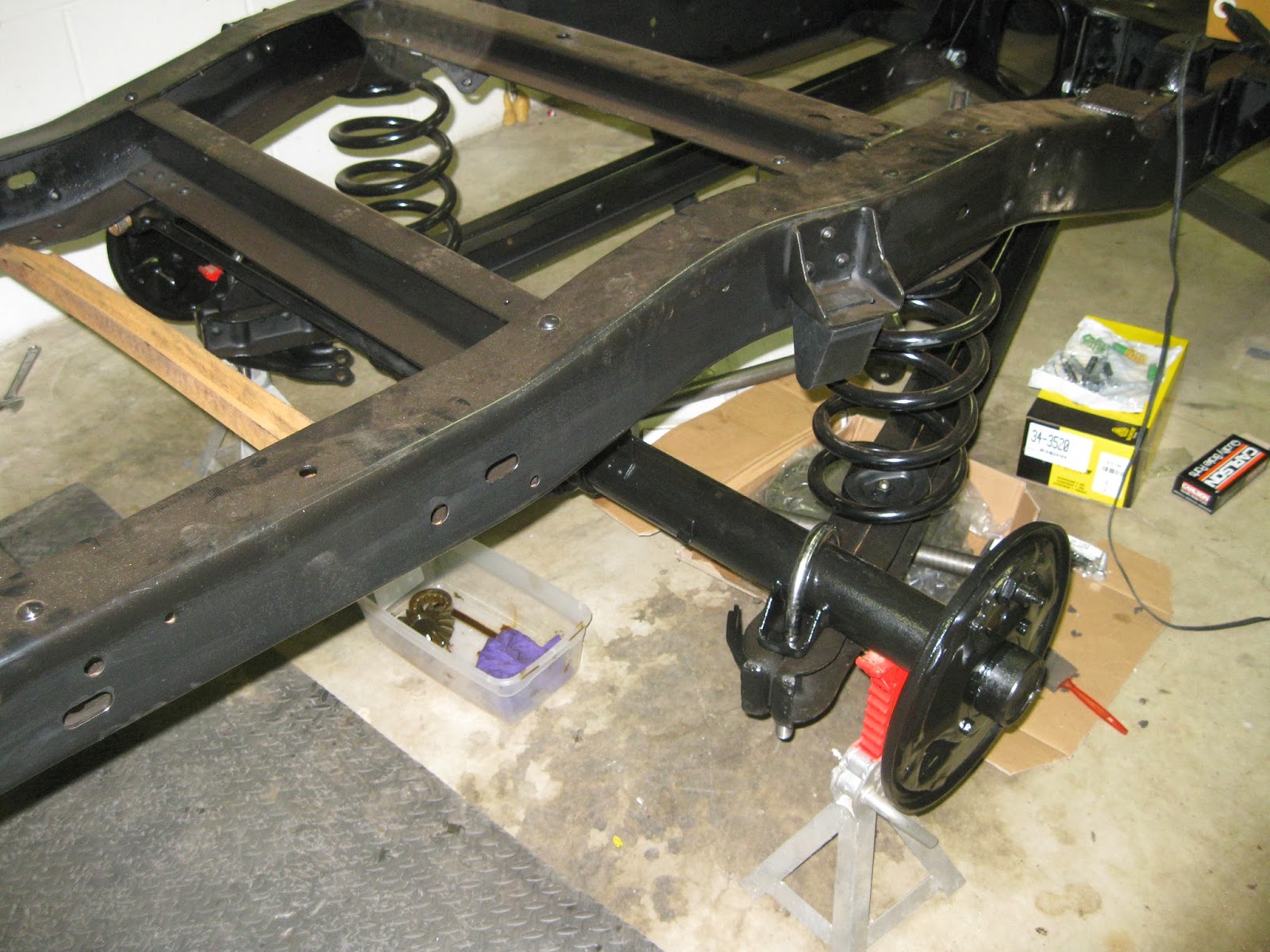 CHEVY C10: REAR END WORK