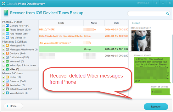 how to recover deleted viber messages on iphone