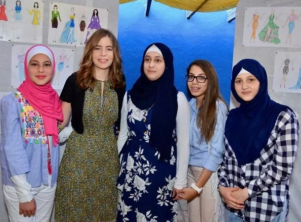 Daughter of Princess Ghida al-Talal of Jordan, Princess Rajaa held an official event for children at Zaha Cultural Center