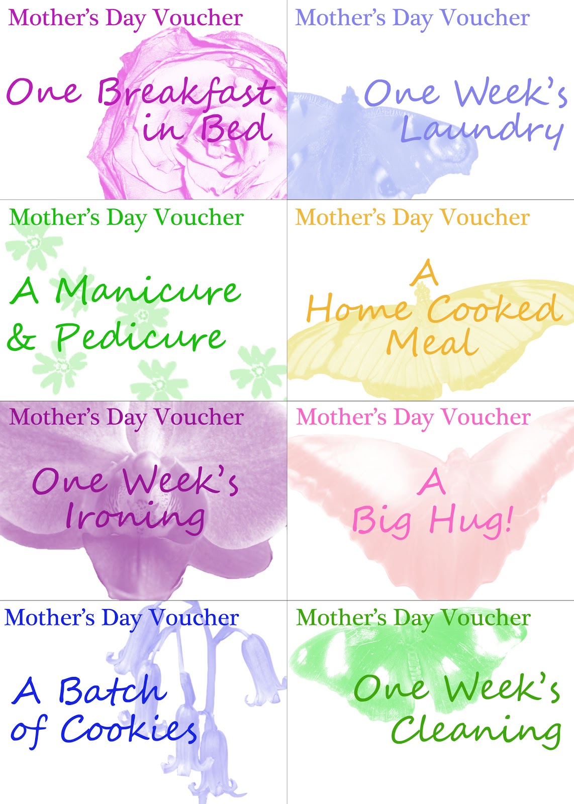Unfortunately Oh : Printable: Mother #39 s Day Vouchers Unfortunately Oh : Printable: Mother #39 s Day Vouchers
