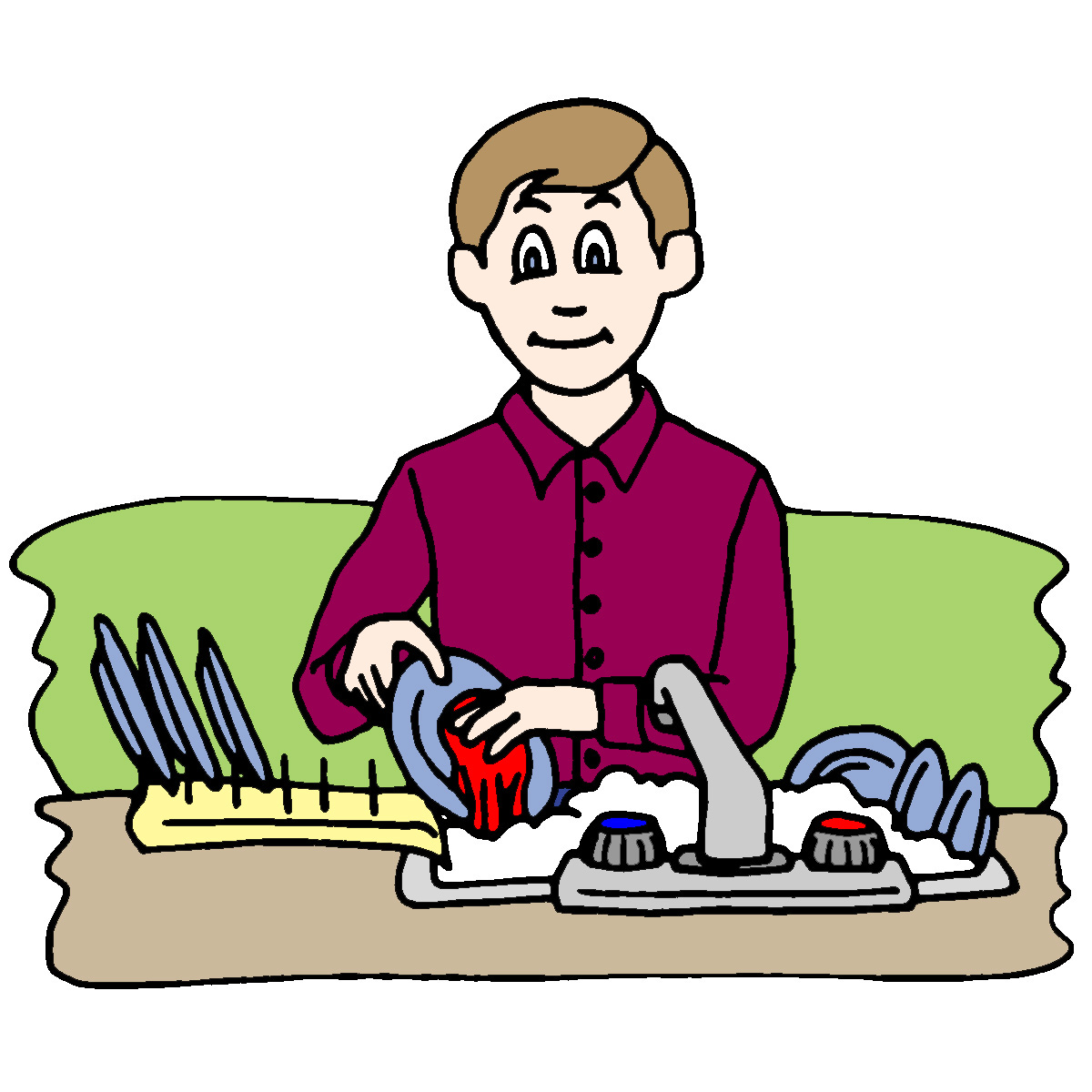 clipart man doing housework - photo #24