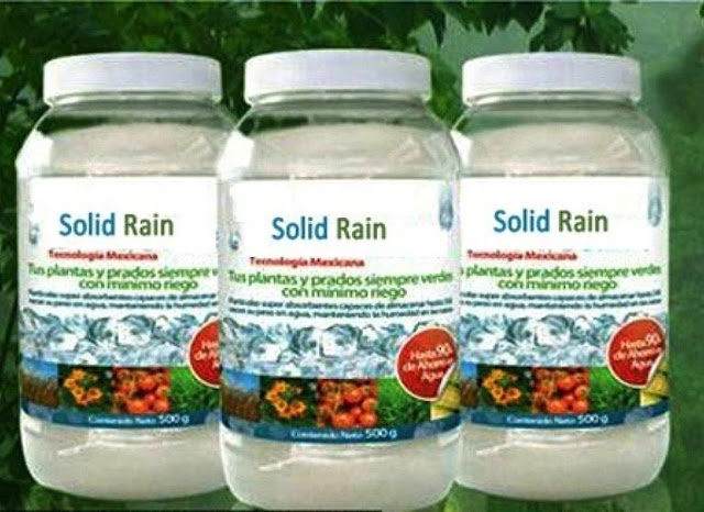 "Chuva sólida": o produto comercializado