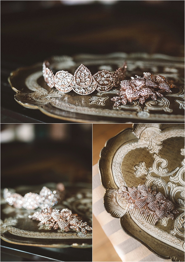 Sparkly bridal jewelry 