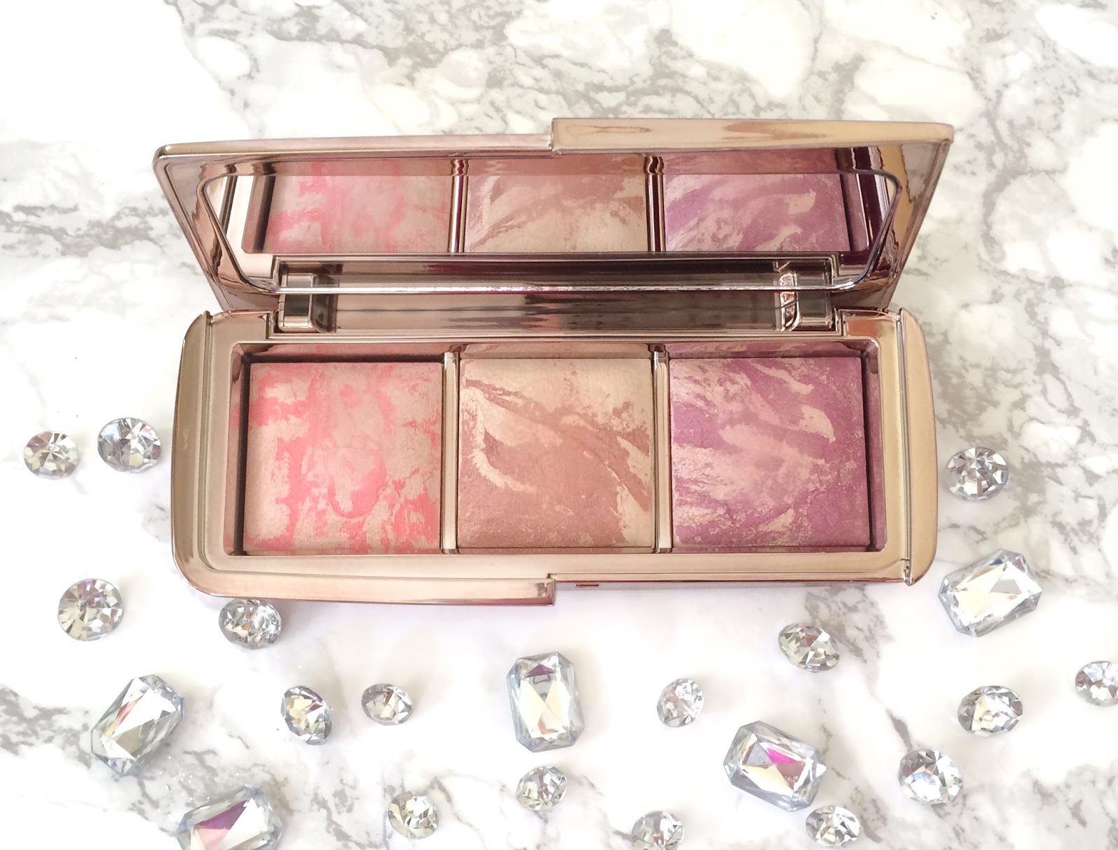 Review & Swatches Hourglass Ambient Strobe Blush Palette with & fast