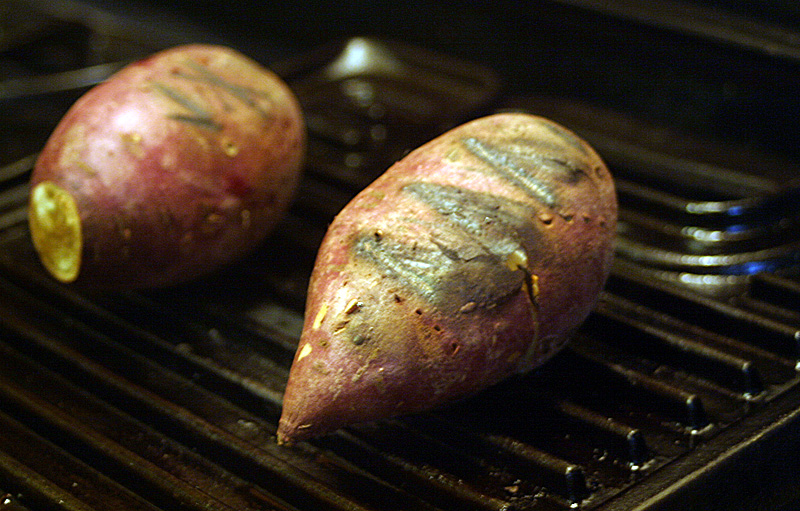Grilled Korean Sweet Potatoes
