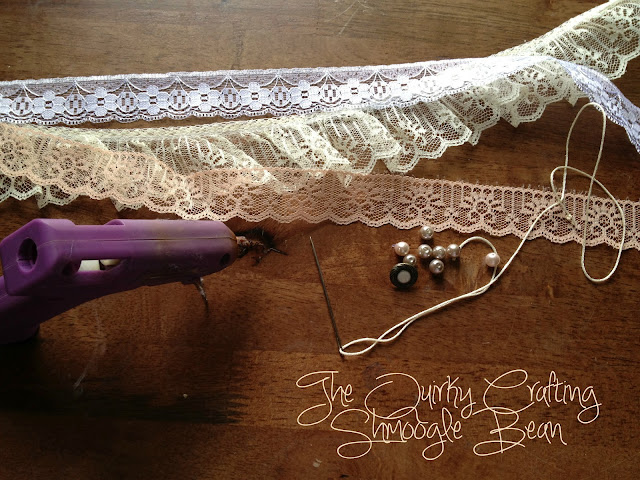 The Quirky Crafting Shmoogle Bean: Vintage Inspired Layered Lace Flowers