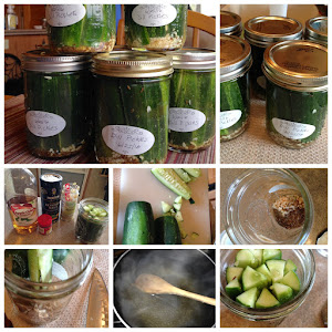 We made dill pickles