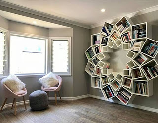 Desain perpustakaan di rumah Desain perpustakaan di rumah