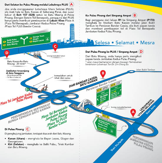 Informasi Jambatan Kedua Pulau Pinang