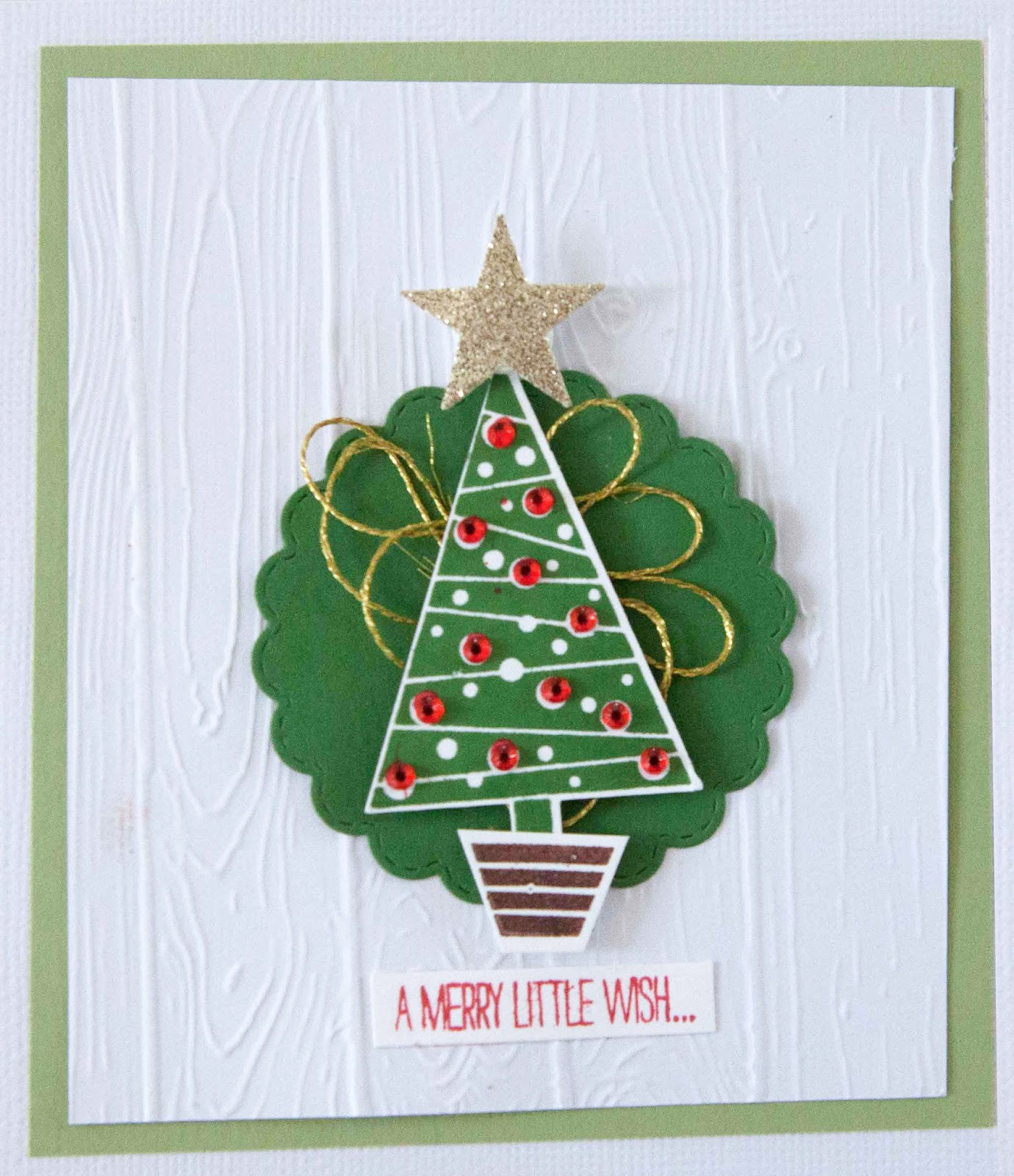 Creative Mayhem Christmas Cards using 'Festival of Trees' stamp by