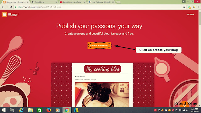 How to Create Free blog Step2 How to Create Free blog Step By Step