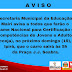 Aviso da Secretaria da Educação de Mairi