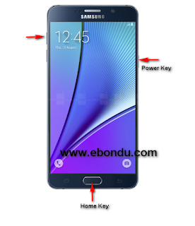 For Hard Reset Make Sure Your Samsung Galaxy Note 5 battery Charge is not empty. After Hard Rest/ Factory Reset All Data Will Be Wipe So At First Backup your all data contact, message, videos, photos etc. if you not backup your data after hard rest you can't recovery it.   1. Hold Down The Power Key Until Turn Off Your Smart Phone Device.  2. After That Press And Hold Together Volume Up + Home + Power Key To Turn ON Your Device. 