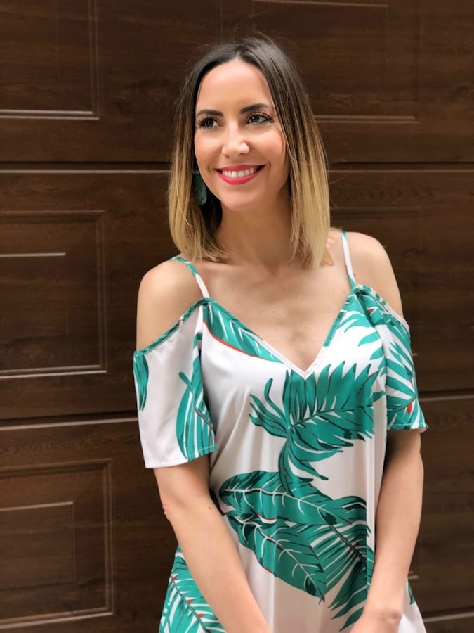 Fitness And Chicness-Leaf Print Dresses La Familia-2