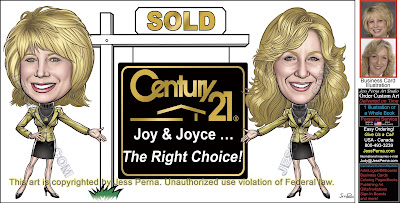 Century 21 Partners Caricature Sold Sign