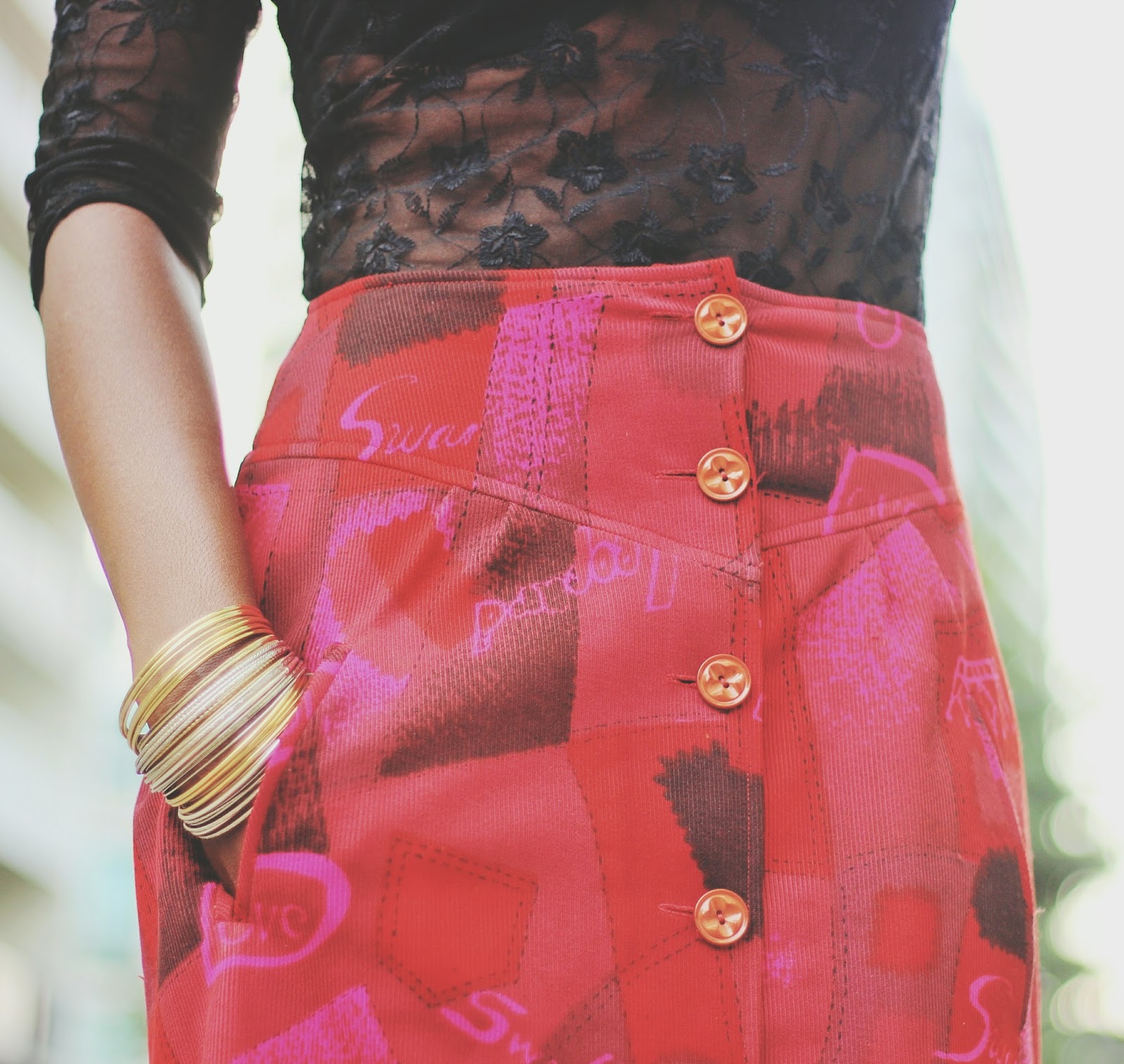 Quirky Chic | Vintage Skirt Midi Skirt