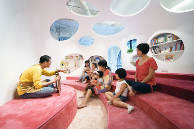 Republic Kids Xangai - Sako Architects - library