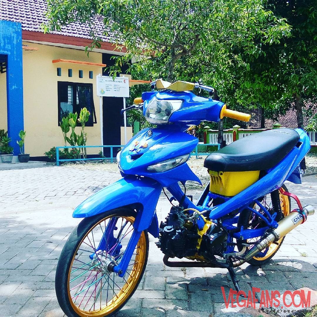 Gambar Modifikasi Motor Vega Zr Warna Biru Terkeren Earth Modification