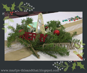 Decorate your mantle of table with trees made from crochet thread.  Add battery lights from the Dollar tree to make more festive.
