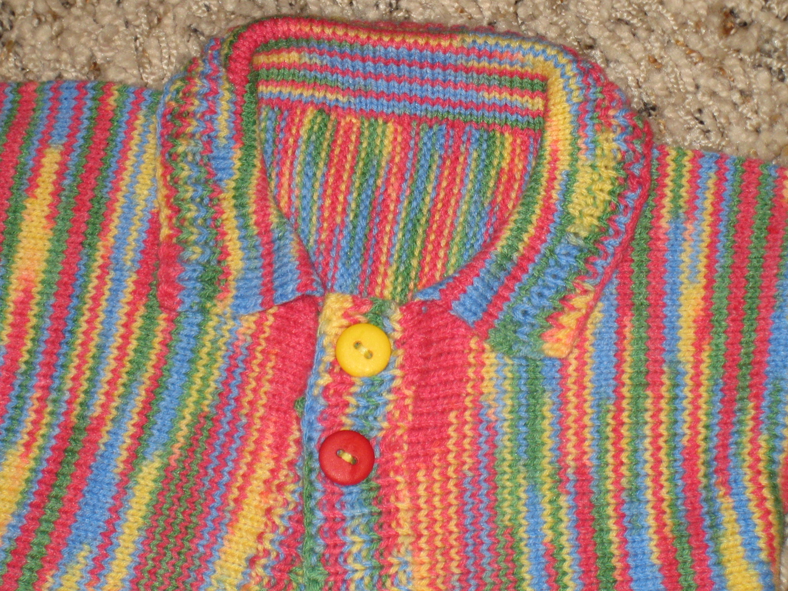 Marzipanknits Machine Knit Baby Sweater Using Sock Yarn