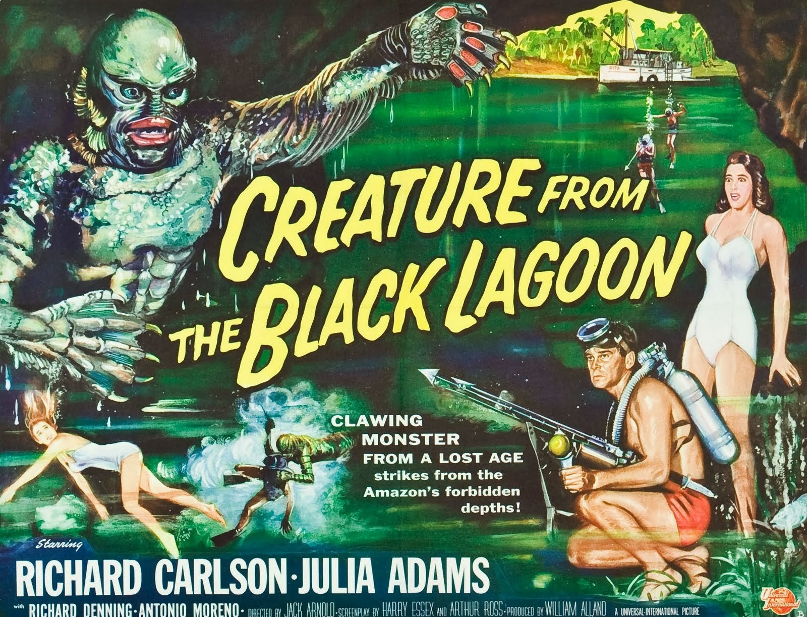 Full Movie Creature From The Black Lagoon Creature from the Black Lagoon (1954) with Richard Carlson & Julia