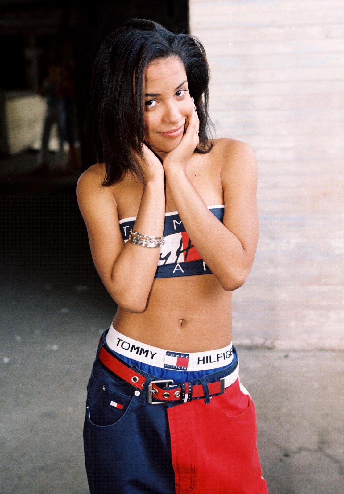 aaliyah and tommy hilfiger
