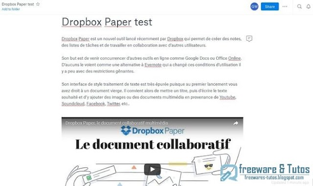 Dropbox Paper : le futur remplaçant d'Evernote ?