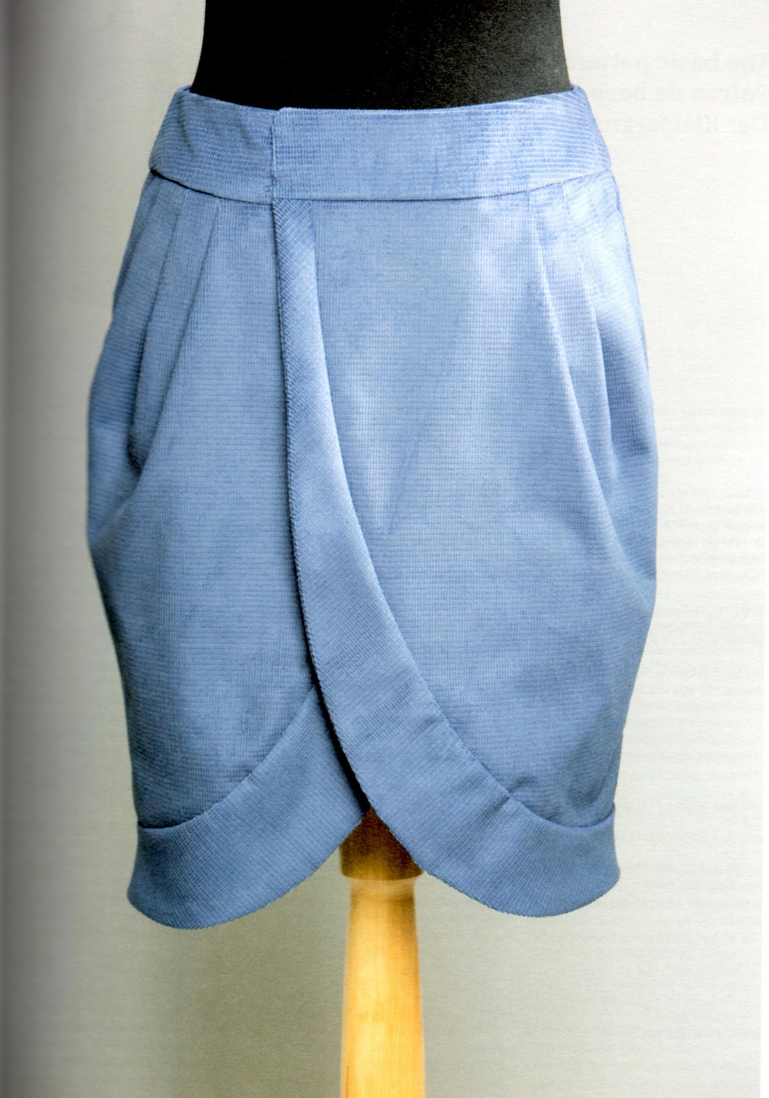 Pattern making; Pink Wool Balloon Skirt