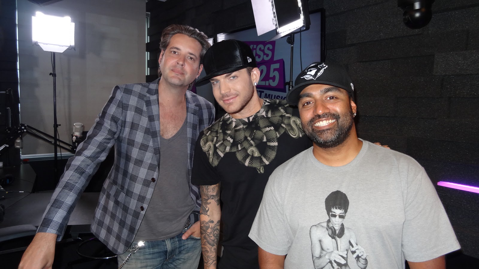 20150623 Video Interview KiSS 92.5 Roz and Mocha with Adam Lambert