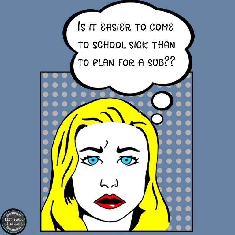 Middle School Mob Yikes! I Need a Sub! 10 Essentials for your Sub Plan