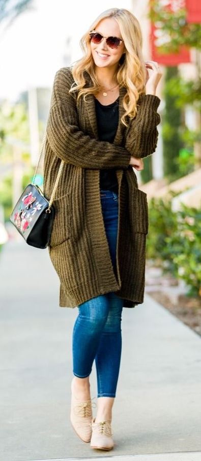 45+ Chic Cardigan Outfits You Cant Go Wrong With - Awesome Outfits ...