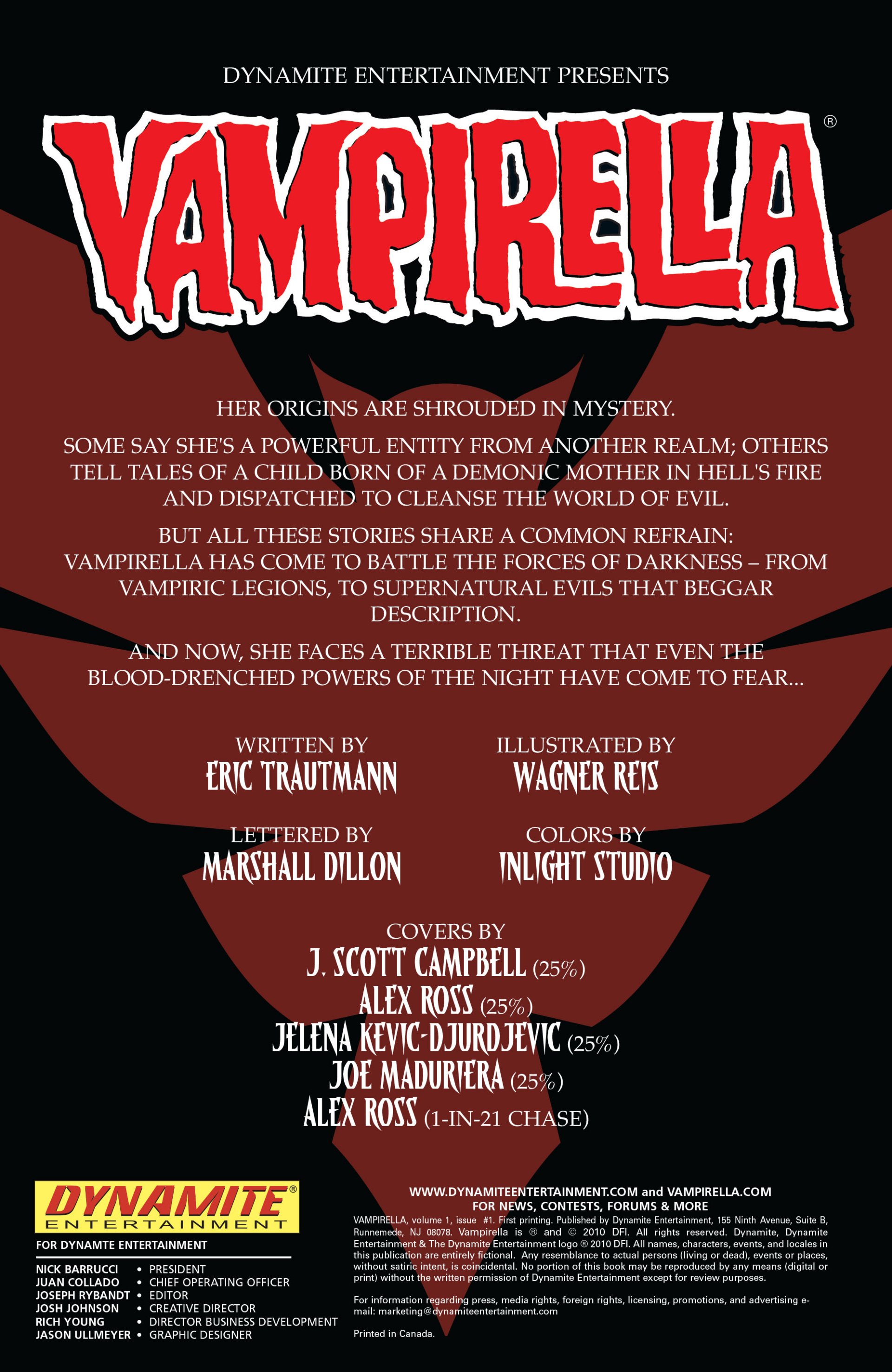 Read online Vampirella (2010) comic -  Issue #1 - 2