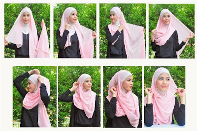 gambar tutorial hijab modern syari gambar tutorial hijab modern syari