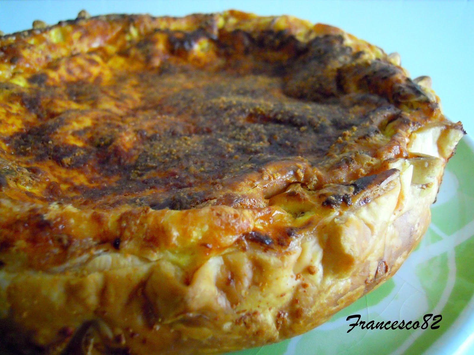 La cucina degli Angeli Torta salata con scamorza e mortadella