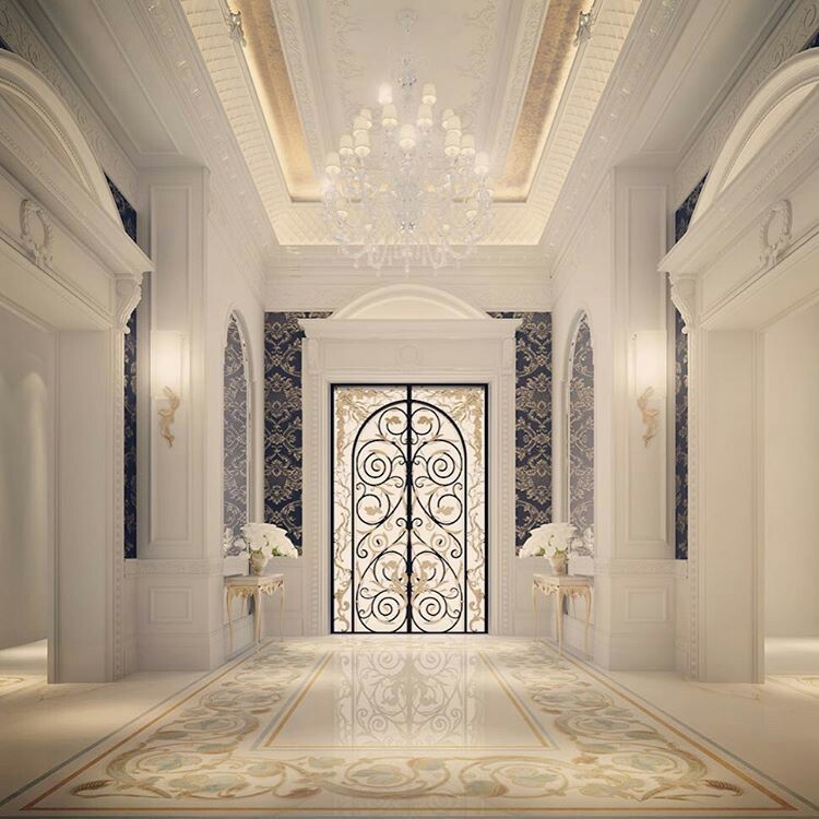 اجمل ٩ صور من ديكورات المداخل الفلل والقصور ديكورات كلاسيك ومودرن
