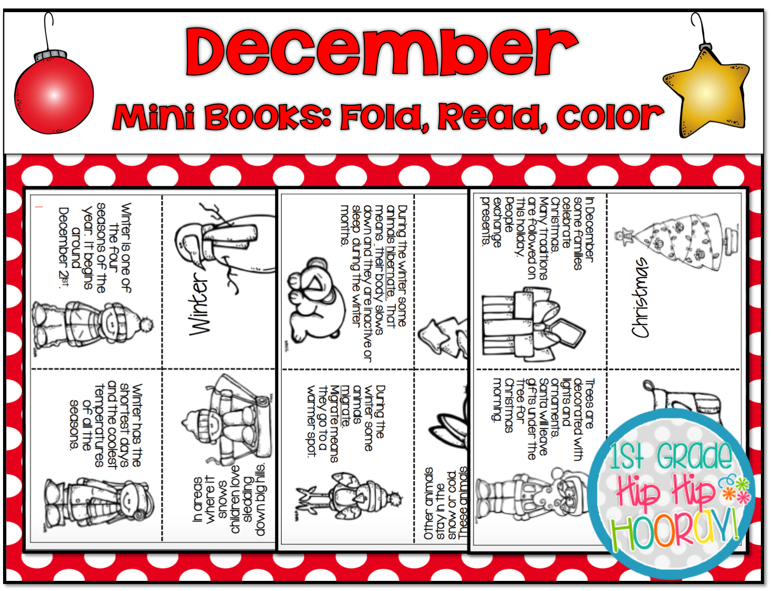 1st-grade-hip-hip-hooray-december-mini-book-print-fold-read