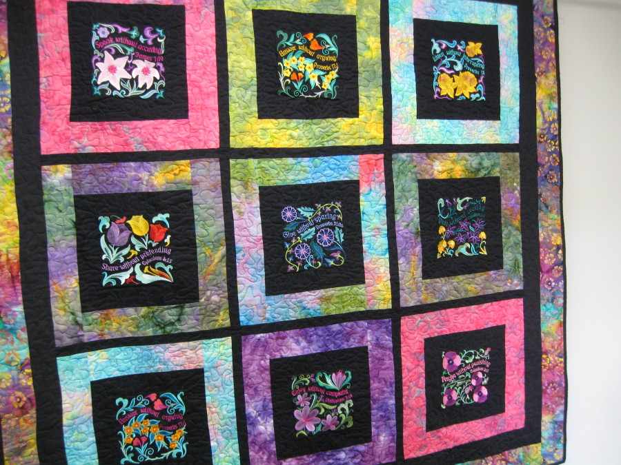 Anja's Photo Journal Inspirational Quilt