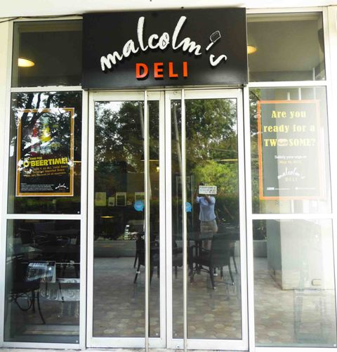 Malcolm's Deli entrance